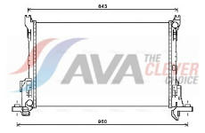 Chladič, chlazení motoru AVA Clever Choice RT2625