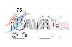 Olejový chladič, motorový olej AVA Clever Choice RT3607