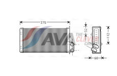 Výměník tepla, vnitřní vytápění AVA QUALITY COOLING RT6226