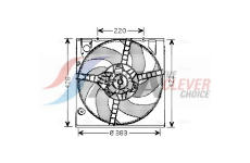 Větrák, chlazení motoru AVA Clever Choice RT7522