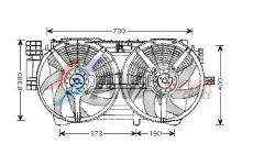 Větrák, chlazení motoru AVA Clever Choice RT7530