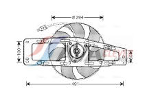 Větrák, chlazení motoru AVA Clever Choice RT7535