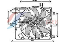 Větrák, chlazení motoru AVA Clever Choice RT7544