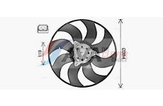 Větrák, chlazení motoru AVA Clever Choice RT7664