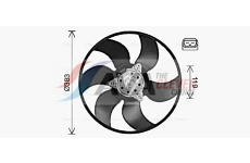 Větrák, chlazení motoru AVA Clever Choice RT7673