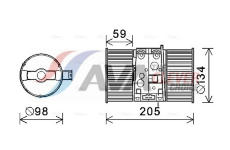 vnitřní ventilátor AVA Clever Choice RT8586