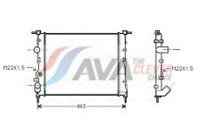 Chladič, chlazení motoru AVA Clever Choice RTA2197