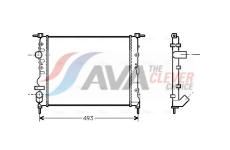 Chladič, chlazení motoru AVA Clever Choice RTA2218