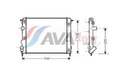 Chladič, chlazení motoru AVA Clever Choice RTA2269