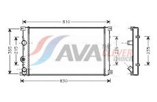 Chladič, chlazení motoru AVA Clever Choice RTA2276