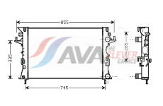 Chladič, chlazení motoru AVA Clever Choice RTA2290