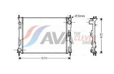 Chladič, chlazení motoru AVA Clever Choice RTA2374
