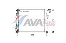 Chladič, chlazení motoru AVA Clever Choice RTA2427