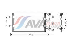 Kondenzátor, klimatizace AVA Clever Choice RTA5314