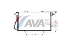 Kondenzátor, klimatizace AVA Clever Choice RTA5352