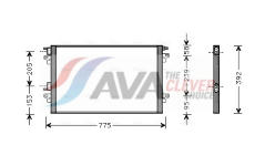 Kondenzátor, klimatizace AVA Clever Choice RTA5366