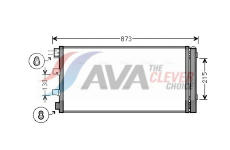 Kondenzátor, klimatizace AVA Clever Choice RTA5475D