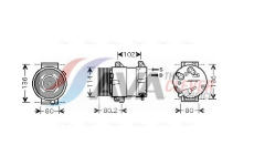 Kompresor, klimatizace AVA Clever Choice RTAK381