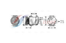 Kompresor, klimatizace AVA Clever Choice RTAK441