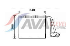 Výparník, klimatizace AVA Clever Choice RTV566