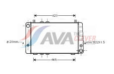 Chladič, chlazení motoru AVA Clever Choice SA2002