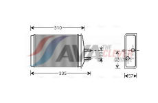 Výměník tepla, vnitřní vytápění AVA Clever Choice SA6016