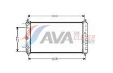 Chladič, chlazení motoru AVA Clever Choice SAA2003