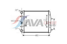 Chladič, chlazení motoru AVA Clever Choice SAA2005