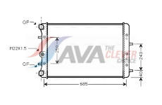 Chladič, chlazení motoru AVA Clever Choice SAA2006