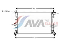 Chladič, chlazení motoru AVA Clever Choice SB2055
