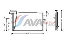 Kondenzátor, klimatizace AVA Clever Choice SB5039
