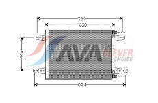 Kondenzátor, klimatizace AVA QUALITY COOLING SC5007