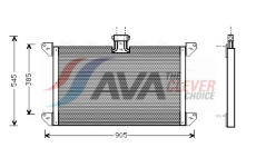 Kondenzátor, klimatizace AVA QUALITY COOLING SC5008