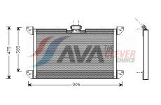 Kondenzátor, klimatizace AVA QUALITY COOLING SC5009