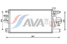 Kondenzátor, klimatizace AVA QUALITY COOLING SC5034