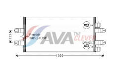 Kondenzátor, klimatizace AVA QUALITY COOLING SC5047