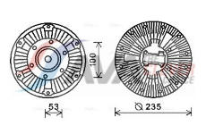 Spojka, větrák chladiče AVA Clever Choice SCC036