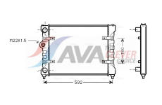 Chladič, chlazení motoru AVA Clever Choice ST2023