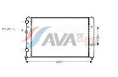 Chladič, chlazení motoru AVA Clever Choice STA2031