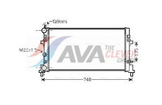 Chladič, chlazení motoru AVA Clever Choice STA2037