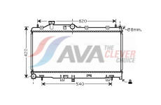 Chladič, chlazení motoru AVA Clever Choice SUA2072