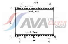 Chladič, chlazení motoru AVA Clever Choice SZA2122