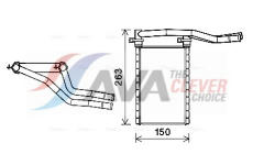 Výměník tepla, vnitřní vytápění AVA Clever Choice SZA6146