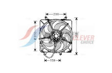 Větrák, chlazení motoru AVA Clever Choice TO7506