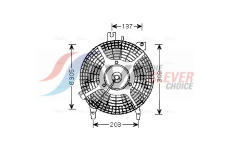 Větrák, chlazení motoru AVA Clever Choice TO7542