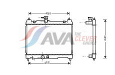Chladič, chlazení motoru AVA Clever Choice TOA2251