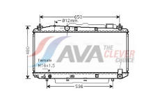 Chladič, chlazení motoru AVA Clever Choice TOA2348