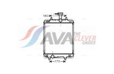 Chladič, chlazení motoru AVA Clever Choice TOA2360
