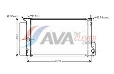 Chladič, chlazení motoru AVA Clever Choice TOA2397