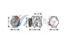 Kompresor, klimatizace AVA Clever Choice TOAK451